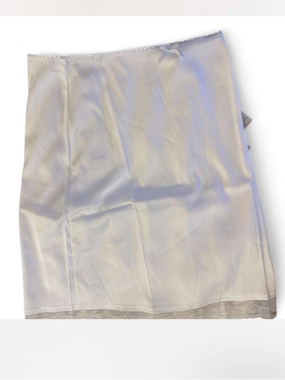 Peppermayo White Satin Midi Skirt - Rina Low Rise size 6 - Picture 3 of 4